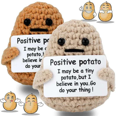 Pocket Wool Potato Hug Mini Handmade Plush Knitted Doll Pocket Wool Potato Hug Mini Handmade Plush Knitted Doll