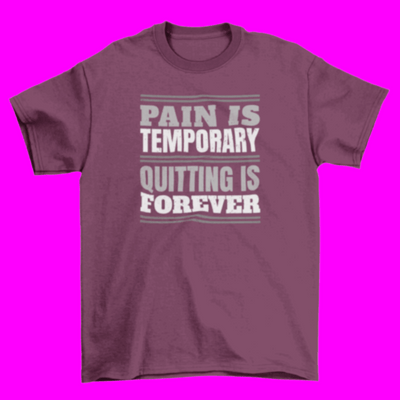 Gym exercise motivational quote t-shirt