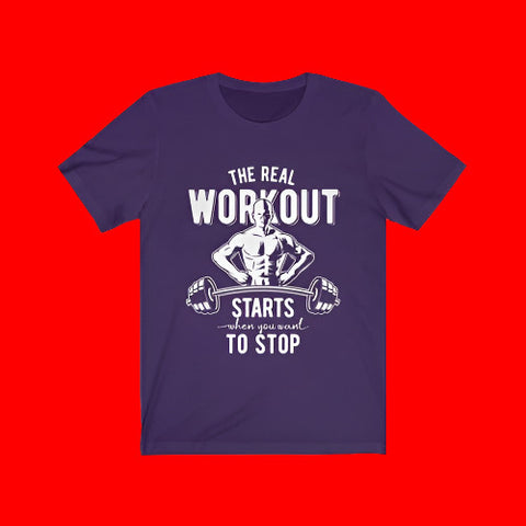 The Real Workout Motivational Tee