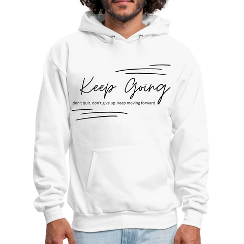 Mens Graphic Hoodie Keep Going Don't Give Up - Inspirational