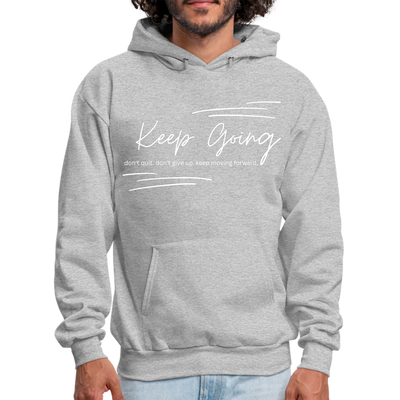 Mens Graphic Hoodie Keep Going Don’t Give Up - Inspirational