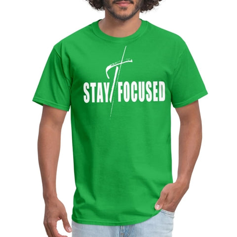 Mens T-shirt - Stay Focused Motivational Inspiration
